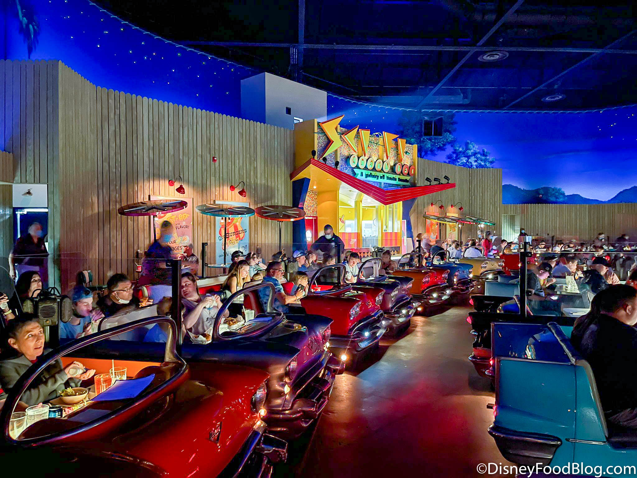 Drive-In themed dining area